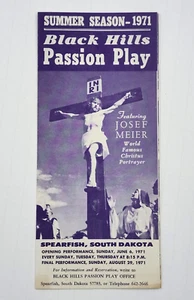 The Black Hills Passion Play Summer Season 1971 Souvenir Program Pamphlet - Bild 1 von 4