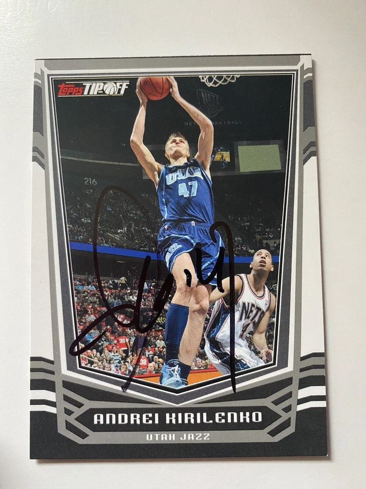 Andrei Kirilenko Signed 2009 Topps Tip Off Utah Jazz Card # 47 - Image 1 of 1