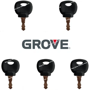 5 Grove RT Series Crane Ignition Key 90018981 For New Holland Bomag Bobcat Fendt - Picture 1 of 4