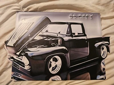 Ford 1956 F100 Pickup EMBOSSED Tin Metal Sign 35x23cm NEW Man Cave,Garage,Bar - image 1 of 3