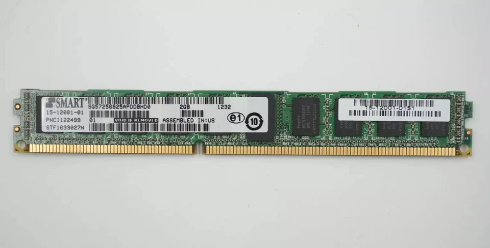Smart Modular 2GB DRAM DIMM Memory Module P/N: 15-12001-01 Tested Working - Image 1 of 1