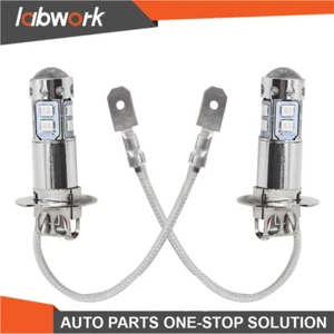 labwork1800LM 10000K Deep Blue 50W LED Headlight Bulbs Kit Fog Driving Light DRL - Picture 1 of 10