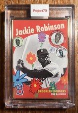 2021 Topps Project 70 #586 Jackie Robinson by Sean Wotherspoon Gold Frame 1/1