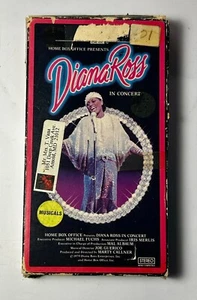 Diana Ross live in concert 1982 RCA Colombia VHS - Picture 1 of 3