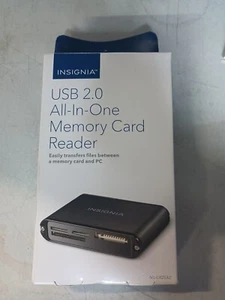 Insignia USB 2.0 All-In-One Memory Card Reader  NS-CR25A2 Open Box - Picture 1 of 4