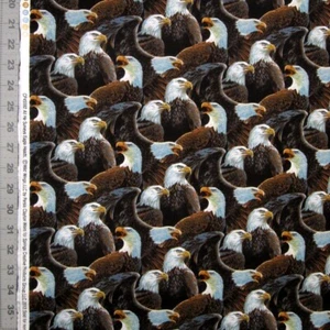 Animal Fabric - Wild Wings All He Surveys Packed Eagle - Springs YARD - Picture 1 of 1