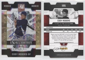 2009 Donruss Elite Extra Edition Status Gold Signatures /5 Cody Rogers #125 Auto