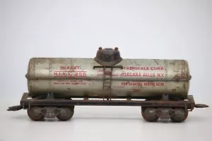 Pre-war Marx Niacet Chemical Corp. Niagara Falls NY NIAX 256 Tank Car O Gauge - Picture 1 of 7