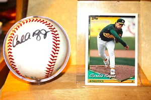 Signierter offizieller MLB Baseball, Carlos Reyes Tampa Bay, Oakland A's, Phillies - Bild 1 von 1