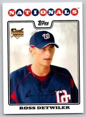 2008 Topps #92 Ross Detwiler     Washington Nationals Rookie - Image 1 of 2