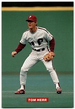 1989 Tastykake Philadelphia Phillies Tom Herr