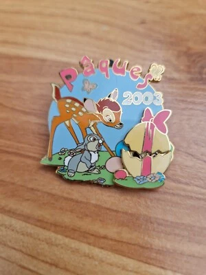 Disney Paques Easter 2003 Bambi Slider Eröffnung Ei Dlrp LE1500 Anstecker - Bild 1 von 2