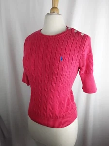 Maglione Ralph Lauren Cable Knit rosa donna medio - Foto 1 di 4