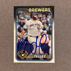ROWDY TELLEZ Signed Autographed 2024 Topps Series 1 One Card MIL Brewers #343 - Picture 1 of 1