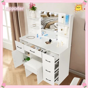 10 Glühbirnen LED Spiegel für Frau weiß Make-up Kosmetik Kommode Tisch Schreibtisch USA - Bild 1 von 8