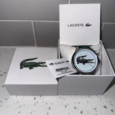 Lacoste Men's Limited Edition Croc Green Silicone Strap Watch 43mm - 2011157 - Image 1 of 4