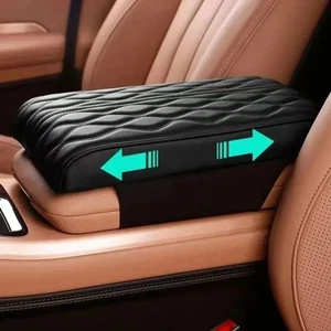 Embossing Center Console Cover Comfortable Arm Rest Cover Car Interior Parts - Picture 1 of 11