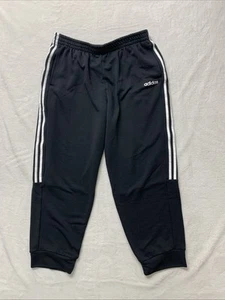 Adidas Sweatpants Mens xxl Climalite Elastic Waist Striped Tapered Cuff - Picture 1 of 10