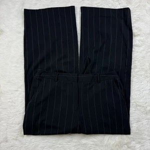 Merona Damenhose schwarz weiß Nadelstreifen Größe 12 elegante Hosen - Bild 1 von 7