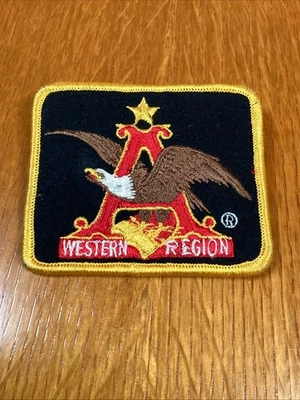 vintage Anheuser-Busch "Western Region" delivery driver patch Rare - Image 1 of 4