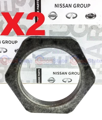 Genuine Nissan Patrol GQ Y60 MQ Maverick Front Wheel Bearing Hub Nut Lock 2 pcs - Image 1 of 4