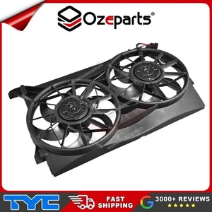 TYC Twin Thermo Radiator Fan With Motors for Ford Falcon XR6 XR8 AU 1998-2002 - Picture 1 of 5