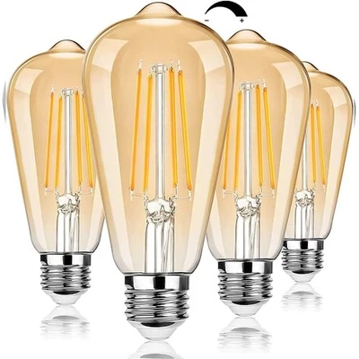 Dimmable LED Edison Light Bulbs 100W Incandescent Equivalent, Vintage Light B... - Image 1 of 4