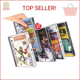 EVORETRO Game Box Protector for Sega CD, Saturn & Sony PS1 Longbox Games - 0.40M