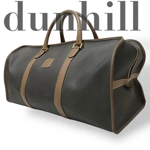 Good condition Dunhill Boston Bag Travel PVC Leather Embossed Logo Large - Picture 1 of 15