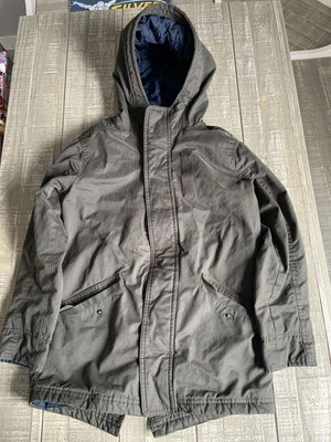 Abrigo Abercrombie Fitch Niños Estilo Militar Centinela Chaqueta Verde Oliva Talla 9-10 Foto 1 de 4