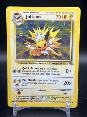 Jolteon Holo Rare 04/64 Pokemon Jungle WOTC English MP - Image 1 of 4