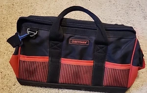 Craftsman Large Tool Bag 17" x 9.5" x 7.5"  16 Pocket Rubber Bottom -  Lot  2461 - Picture 1 of 4