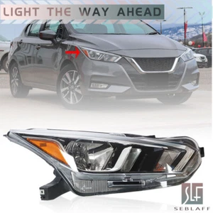 Conjunto de lámpara de faro halógeno lado derecho del pasajero para Nissan Versa 2020 2022 - Imagen 1 de 12