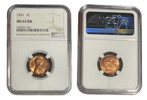 USA, 1 Cent 1961 NGC MS63 RB - Bild 1 von 5