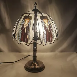 OK Lighting Religious Catholic Mary Saint Woman Stain Table Desk Lamp - Picture 1 of 11