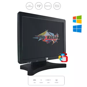 15" TouchMonitor für Computerkasse oder als SteuerungsPanel USB VGA Win10/11 - Bild 1 von 1
