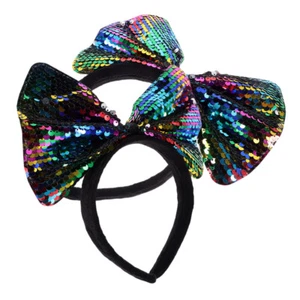 2 Pcs Baby Child Sequin Headband for Girls Bow Hair Cute Bows Headbands - Picture 1 of 12