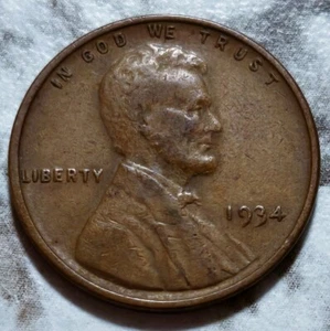 Lincoln Wheat 1934 P Philadelphia EE. UU. envío y devolución gratuitos BIN152 - Imagen 1 de 2