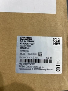 PHOENIX CONTACT WP 4070W/P US 01 BRAND NEW OPEN BOX - Picture 1 of 3