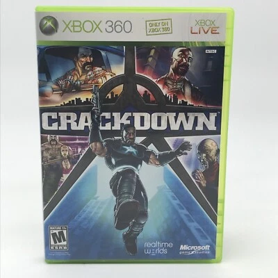 Crackdown Microsoft Xbox 360 2007 CIB Complete W/Manual and Map Tested And Works - Image 1 of 4