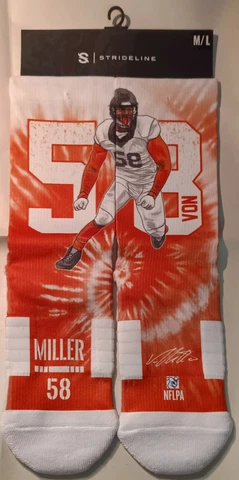 Von Miller Denver Broncos Strideline Crew Socks M/L Cover
