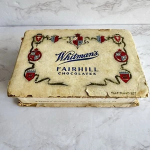 Vintage Whitman’s Fairhill Pralinen Leerkarton Valentinstag Verpackung Ephemera - Bild 1 von 7