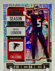 2023 Panini Contenders DRAKE LONDON Mojo Prizm Season Ticket Falcons - Picture 1 of 2