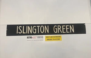 Islington Angel - London Bus Blind Feb 1986 70b 42"- Gift - Picture 1 of 10