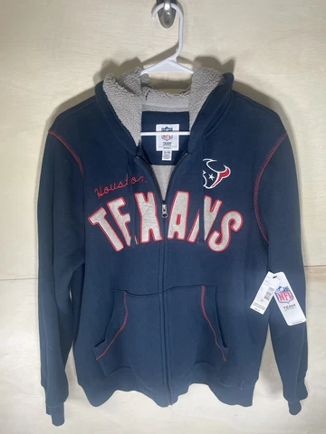 NFL Houston Texans Officially Licensed Women's Full Zip Hoodie G-III Navy XL Cover