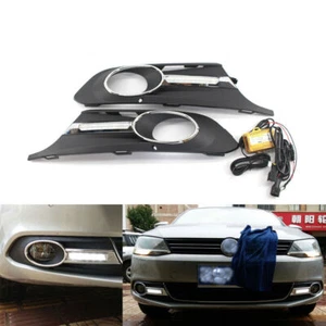 Hot DRL Foglight GRILLE Fit For Sagitar Jetta MK6 12-14 W/Wire 2.5L 13 New - Picture 1 of 7