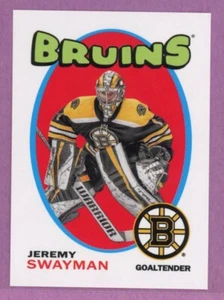 2022 22-23 TOPPS NHL STICKER 71-72 RETRO BRUINS JEREMY SWAYMAN #609 ROOKIE RC - Picture 1 of 1