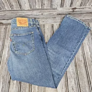 Levi's 511 Jeans Mens Size 32x30 Standard Slim Fit Dark Wash Blue Stretch Denim - Picture 1 of 7