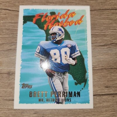 1995 Topps Florida Hotbed Brett Perriman Detroit Lions FH11 NFL Football Cards - Image 1 of 2