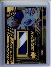 2022-23 Upper Deck SPx LEON DRAISAITL #LD Black Obsidian Jersey Patch Gold /10